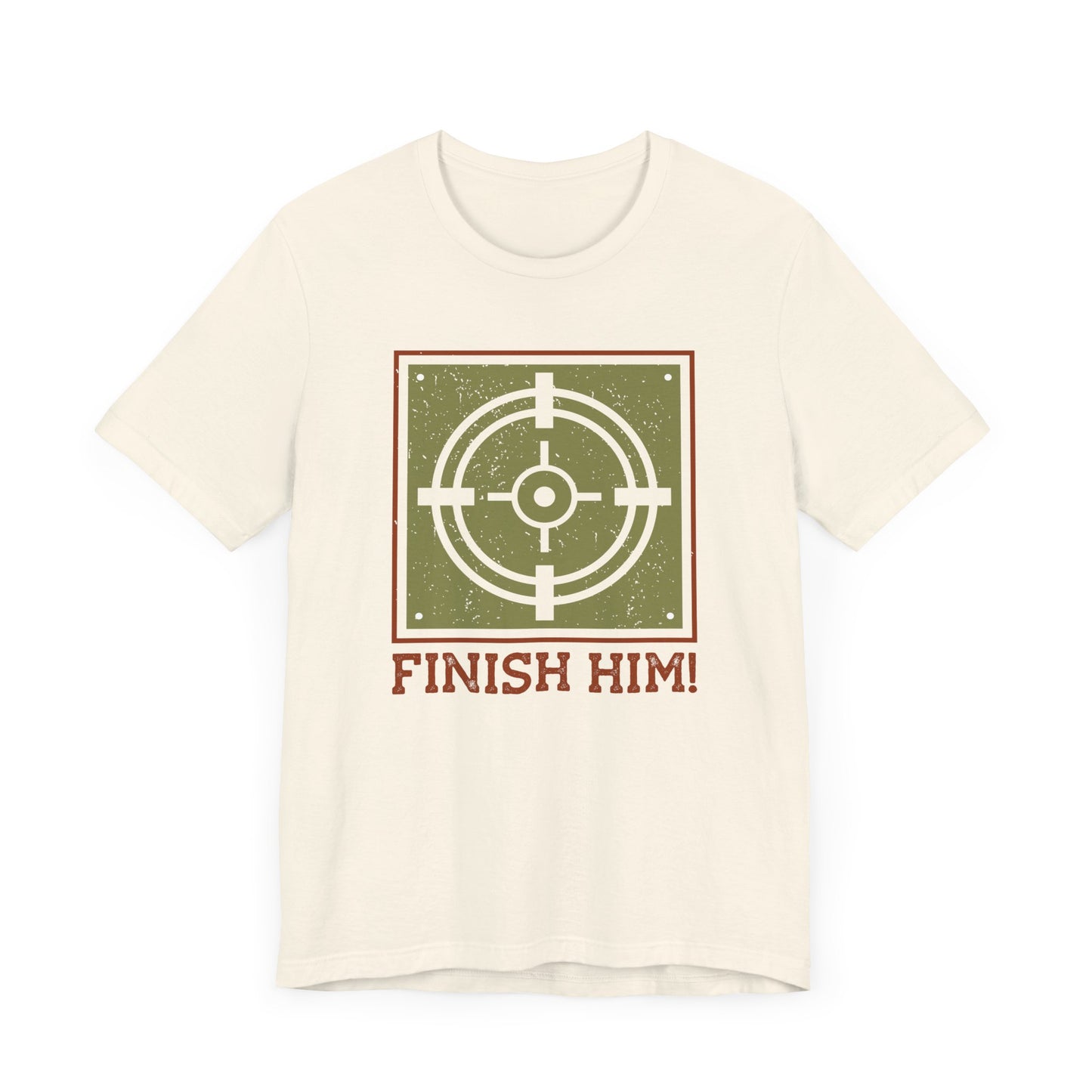 Finish Him T-shirt, Target Tshirt, Gamer Shirt, Pubg Unisex Shirt, Crewneck Shirt, Short Sleeve Tee, Gift for Him, Gift for Her