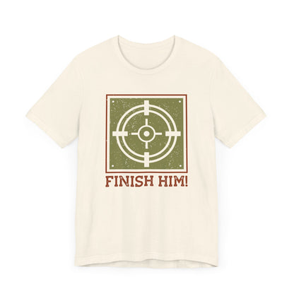 Finish Him T-shirt, Target Tshirt, Gamer Shirt, Pubg Unisex Shirt, Crewneck Shirt, Short Sleeve Tee, Gift for Him, Gift for Her