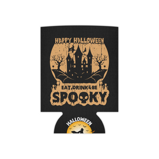 Eat, Drink & Be Spooky Can Cooler - Halloween Party Favor