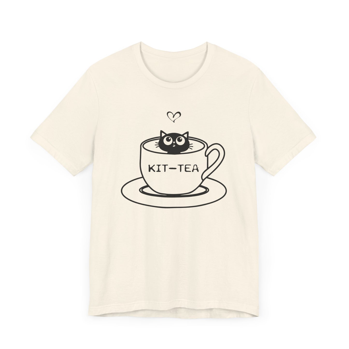 Kit Tea T-shirt, Cat Tshirt, Pet lover Shirt, Unisex Shirt, Crewneck Shirt, Short Sleeve Tee, Gift for Him, Gift for Her