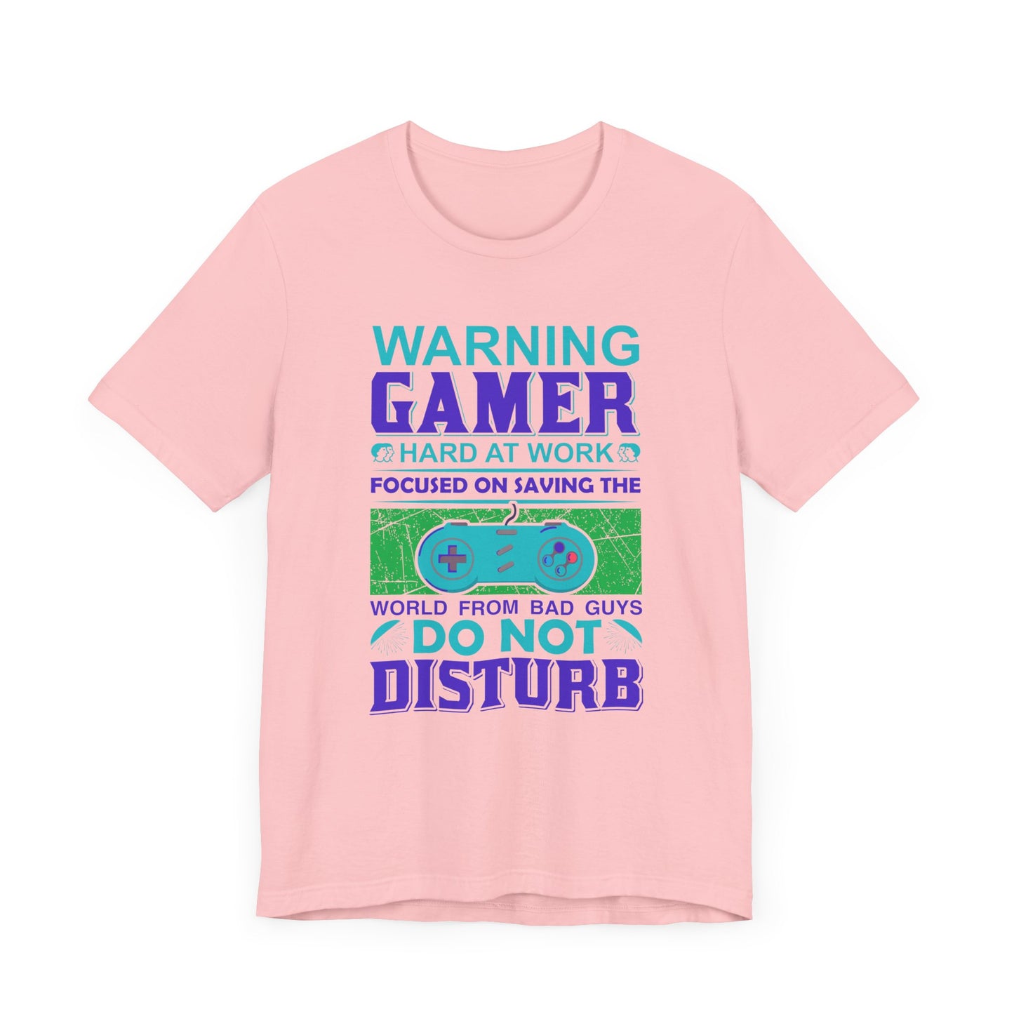 Warning Gamer Hard At Work T-shirt, Game Tshirt, Game Lover Shirt, Unisex Shirt, Crewneck Shirt, Short Sleeve Tee, Gift for Him