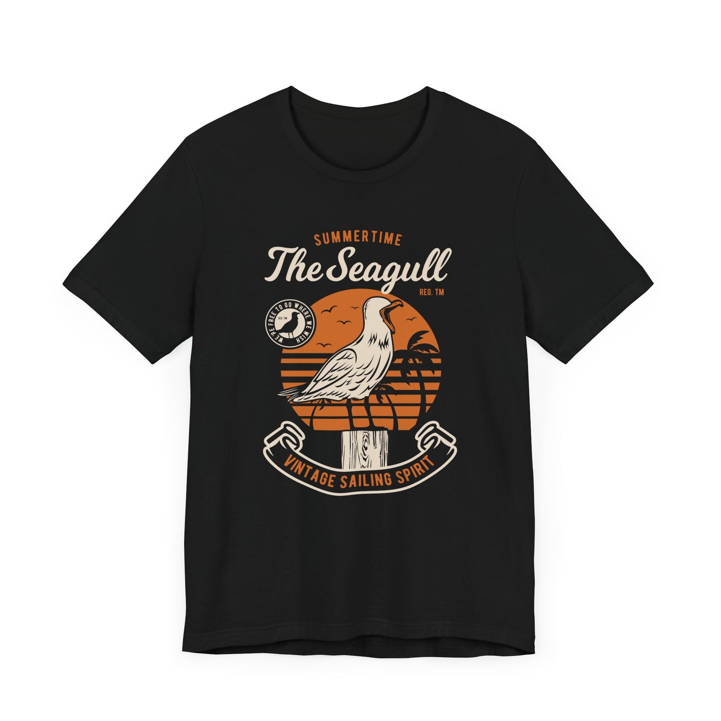 Summer Time The Seagull T-shirt, Summer Tshirt, Seagull Shirt, Unisex Shirt, Crewneck Shirt, Short Sleeve Tee, Gift for Him, Gift for Her