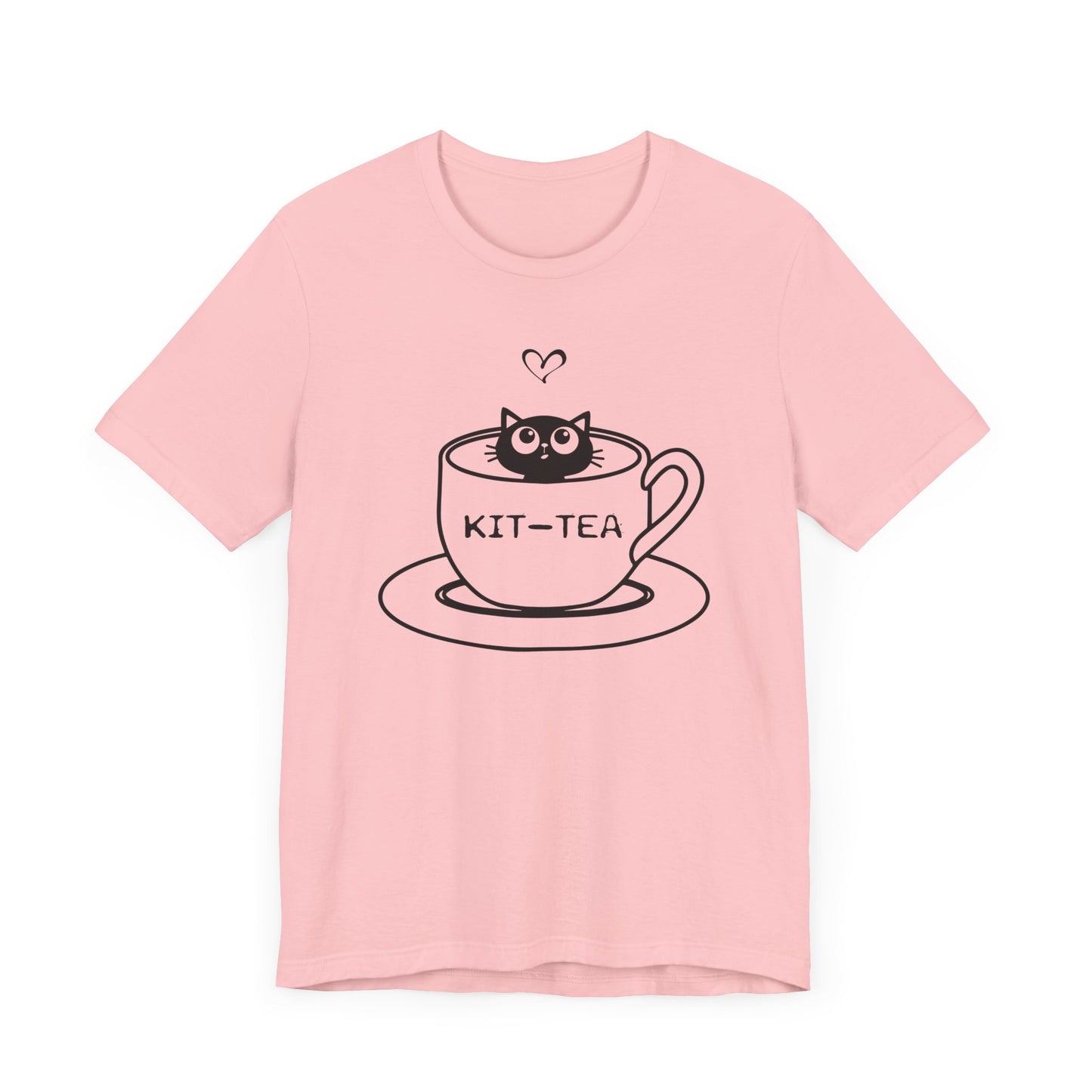 Kit Tea T-shirt, Cat Tshirt, Pet lover Shirt, Unisex Shirt, Crewneck Shirt, Short Sleeve Tee, Gift for Him, Gift for Her