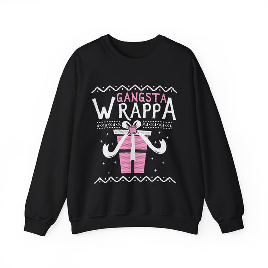 Gangsta Wrappa Gift Box Sweatshirt - Unwrap Festive Style!