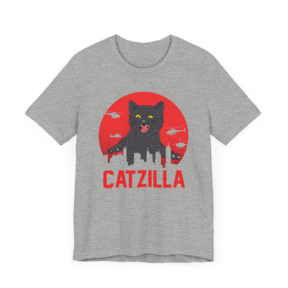 Catzilla T-shirt, Cat Lover Tshirt, Cat Mom Shirt, Animal Unisex Shirt, Pet Crewneck Shirt, Short Sleeve Tee, Gift for Him, Gift for Her