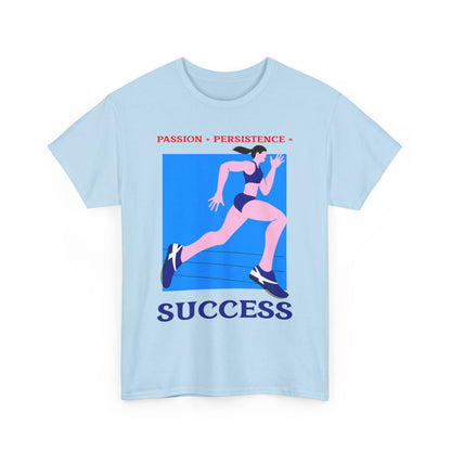 Passion, Persistence, Success, Unisex Heavy Cotton Tee, Motivational Shirt, Inspirational Tee, Empowering Apparel.