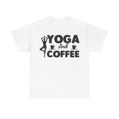 Yoga and Coffee T-Shirt | Mindfulness Tee | Caffeine Lover's Apparel