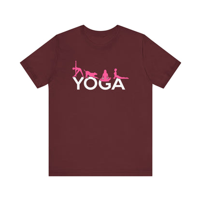 Yoga T-shirt, Yoga Position Tshirt, Meditation Shirt, Yoga Day Unisex Shirt, Crewneck Shirt, Short Sleeve Tee, Gift for Him, Gift for Her