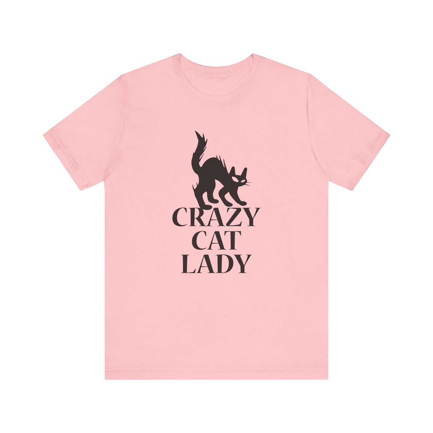 Crazy Cat T-shirt, Pussy Cat Tshirt, Cat Lover Shirt, Pet Unisex Shirt, Crewneck Shirt, Short Sleeve Tee, Gift for Him, Gift for Her