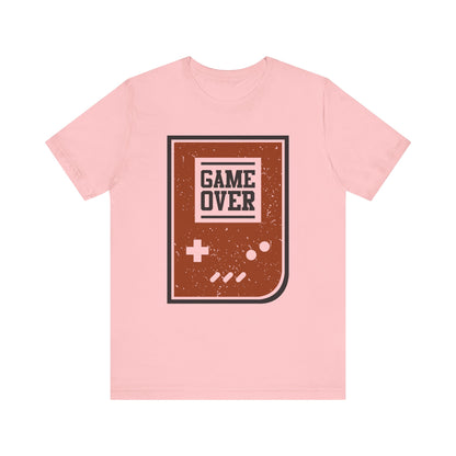 Game Over T-shirt, Gamer Tshirt, Gameboy Shirt, Game Lover Unisex Shirt, Game Over Crewneck Shirt, Short Sleeve Tee, Gift for Him