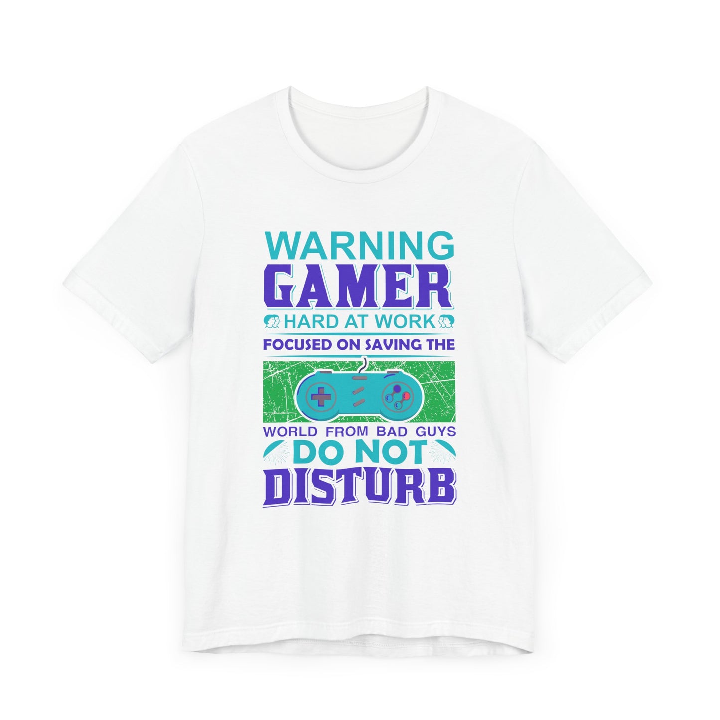 Warning Gamer Hard At Work T-shirt, Game Tshirt, Game Lover Shirt, Unisex Shirt, Crewneck Shirt, Short Sleeve Tee, Gift for Him