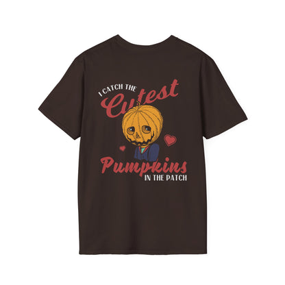 Catch the Cutest Pumpkins T-Shirt - Adorable Pumpkin Patch Tee - Fall Harvest Shirt