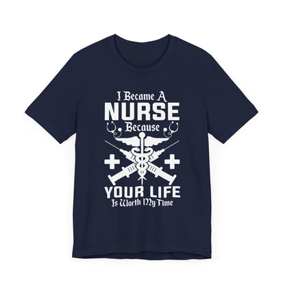 I Became A Nurse T-shirt, Nurse Tshirt, Doctor Shirt, Medical Unisex Shirt, Crewneck Shirt, Short Sleeve Tee, Gift for Him, Gift for Her