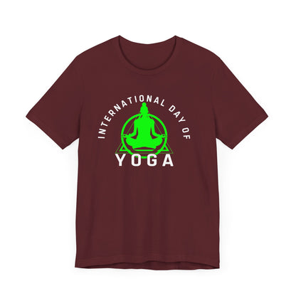 International Day Of Yoga T-shirt, Yoga Tshirt, Meditation Shirt, Unisex Shirt, Crewneck Shirt, Short Sleeve Tee, Gift for Him, Gift for Her