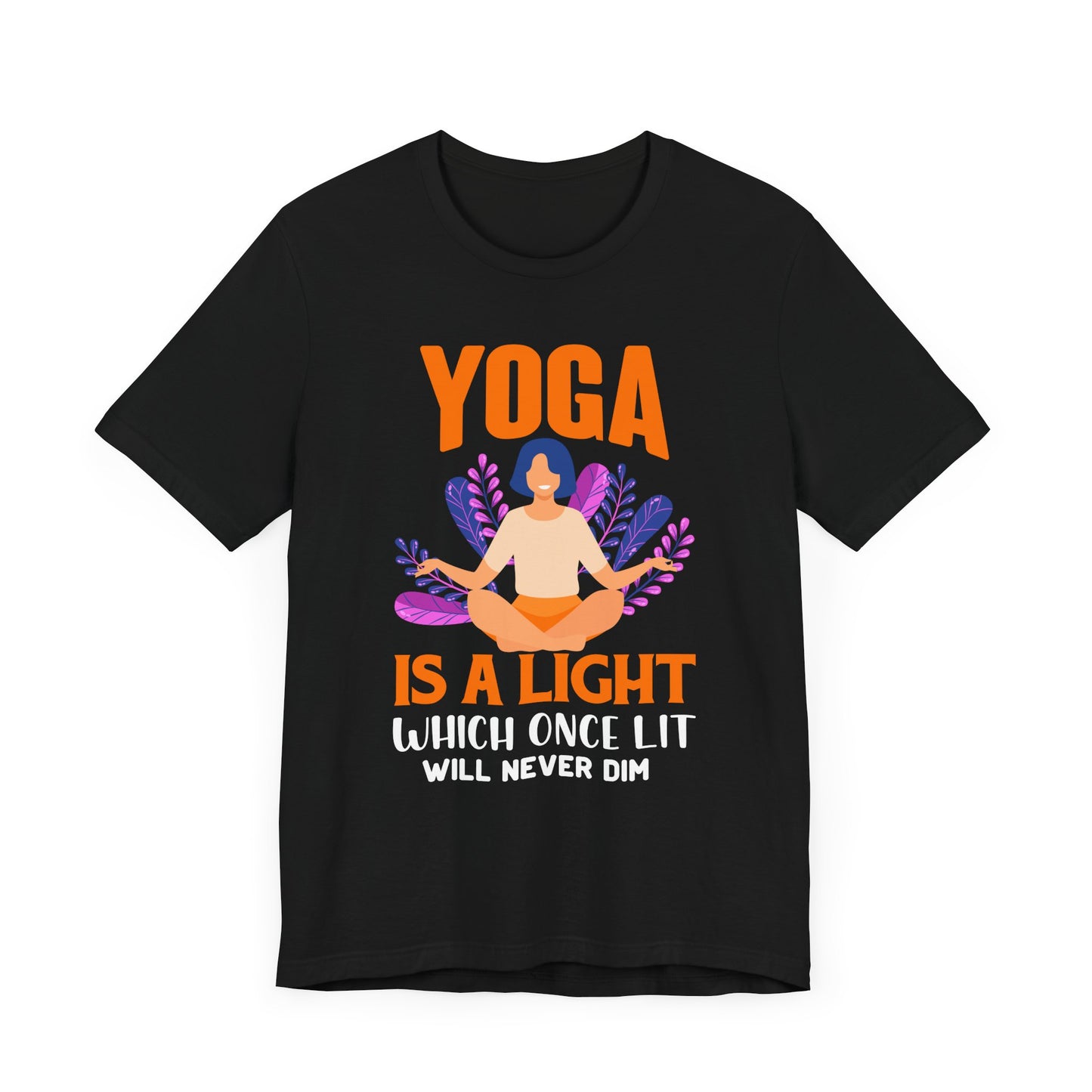 Yoga Is A Light T-shirt, Meditation Tshirt, Yoga Day Shirt, Unisex Shirt, Crewneck Shirt, Short Sleeve Tee, Gift for Him, Gift for Her