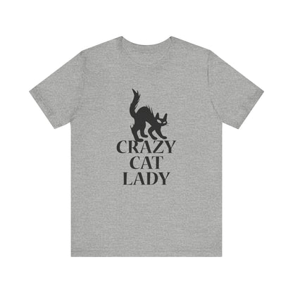 Crazy Cat T-shirt, Pussy Cat Tshirt, Cat Lover Shirt, Pet Unisex Shirt, Crewneck Shirt, Short Sleeve Tee, Gift for Him, Gift for Her