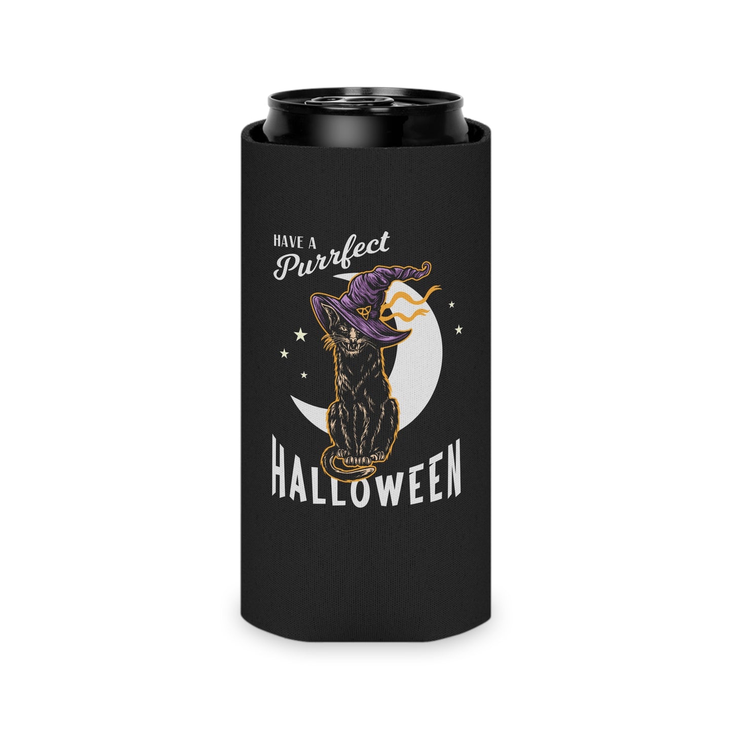 Have a Purrfect Halloween Can Cooler