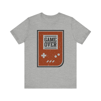 Game Over T-shirt, Gamer Tshirt, Gameboy Shirt, Game Lover Unisex Shirt, Game Over Crewneck Shirt, Short Sleeve Tee, Gift for Him