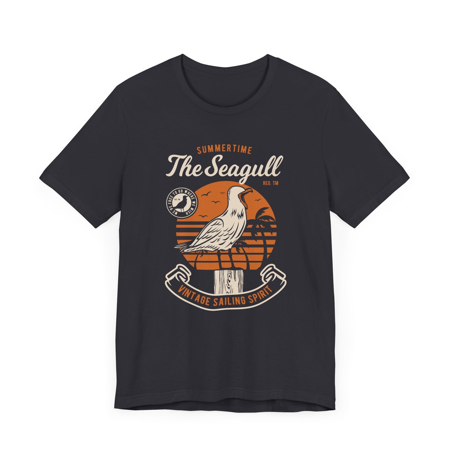 Summer Time The Seagull T-shirt, Summer Tshirt, Seagull Shirt, Unisex Shirt, Crewneck Shirt, Short Sleeve Tee, Gift for Him, Gift for Her