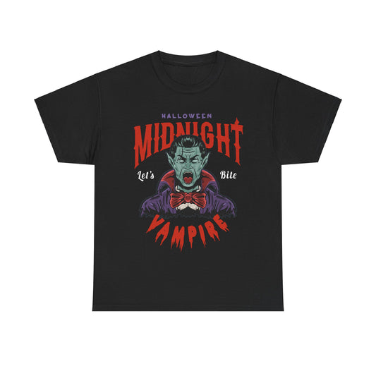 Midnight Vampire Halloween T-shirt - Spooky Dracula Tee - Halloween Costume Shirt