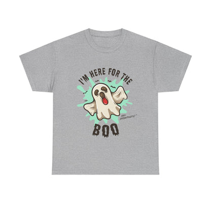 Funny Halloween T-shirt - I'm Here for the BOO - Spooky Ghost Shirt - Halloween Costume Tee