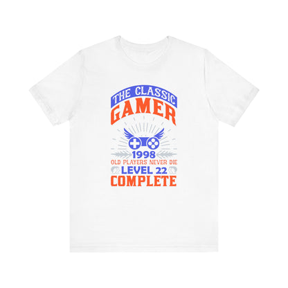 The Classic Gamer 1998 T-shirt, Gameboy Tshirt, Game Lover Shirt, Gaming Unisex Shirt, Crewneck Shirt, Short Sleeve Tee, Gift for Him