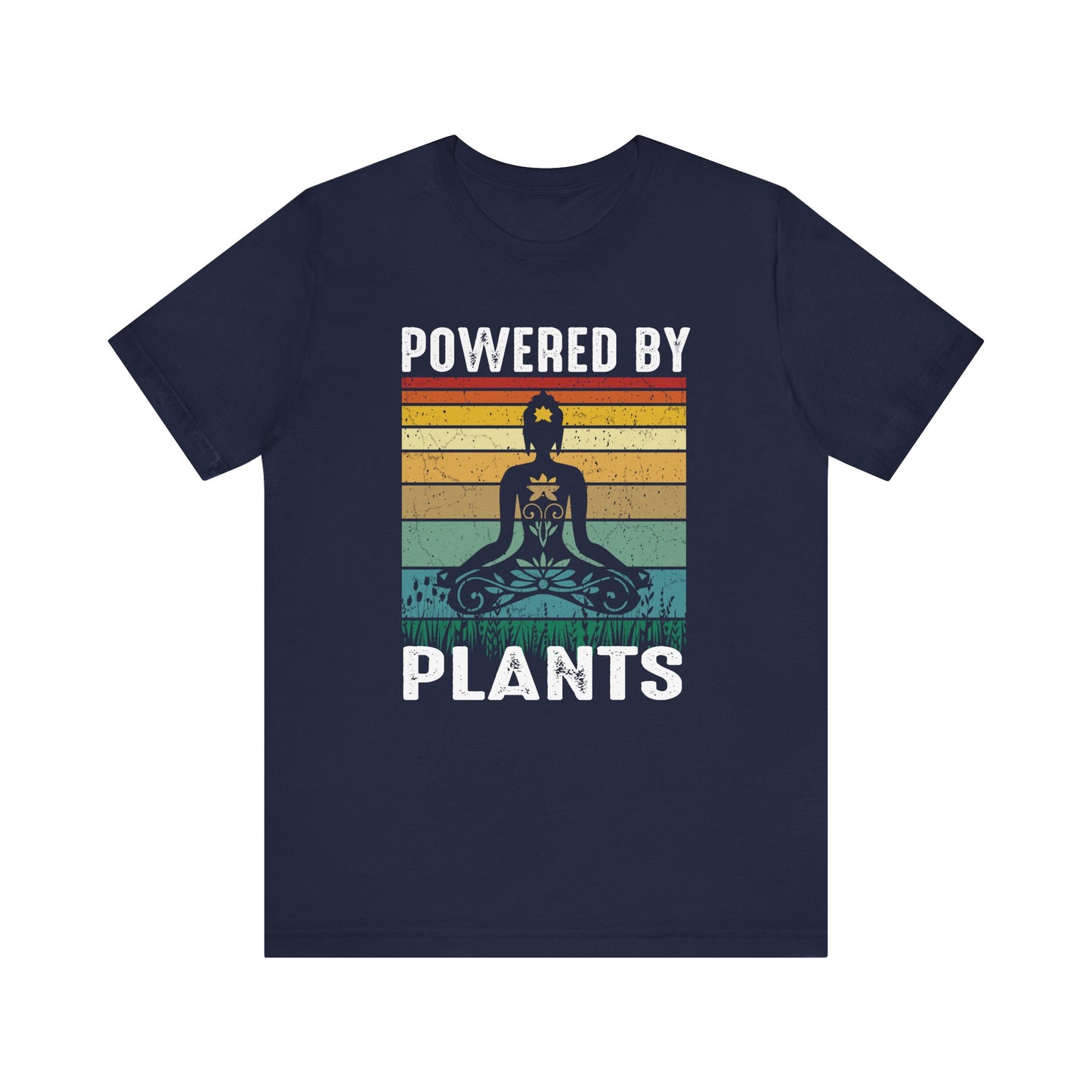 Powered By Plants T-shirt, Meditation Tshirt, Yoga Shirt, Unisex Shirt, Crewneck Shirt, Short Sleeve Tee, Gift for Him, Gift for Her