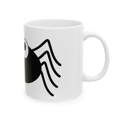 Handmade Ceramic Mug with Spider Design - Unique Coffee Cup - Halloween Decor