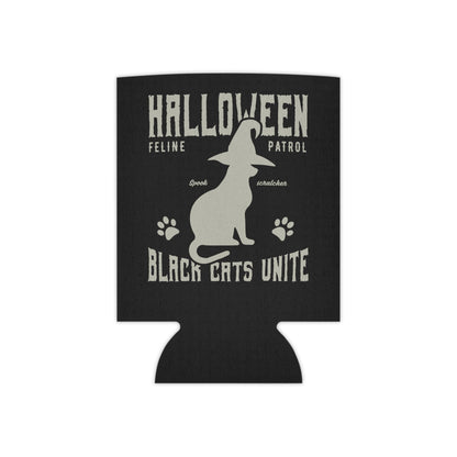 Halloween Black Cats Unite Can Cooler