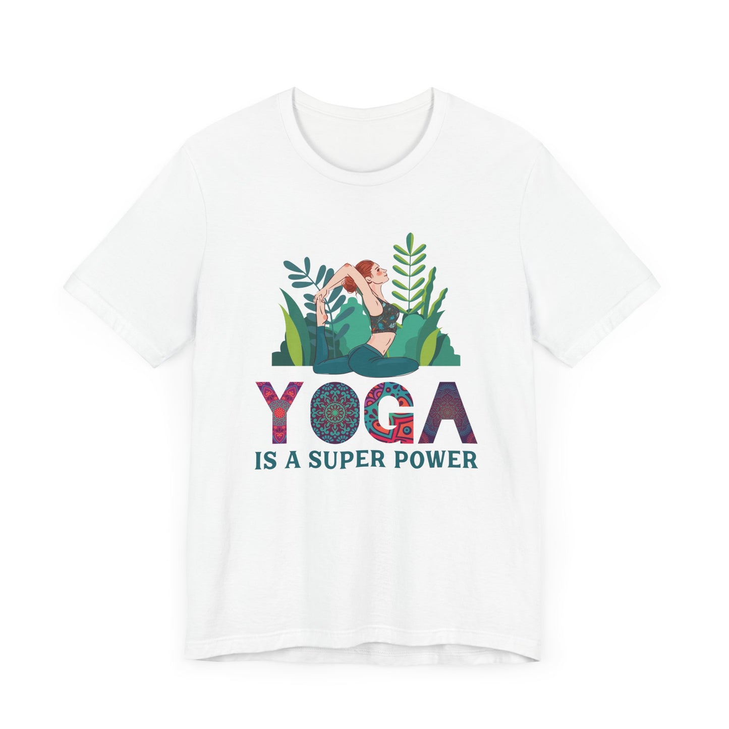 Yoga Is A Super Power T-shirt, Meditation Tshirt, Yoga Shirt, Unisex Shirt, Crewneck Shirt, Short Sleeve Tee, Gift for Him, Gift for Her