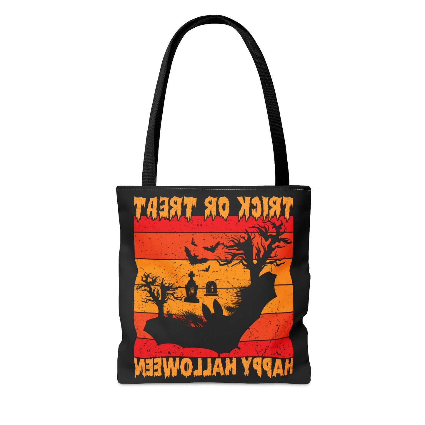 Halloween Candy Bag - 'Trick or Treat Happy Halloween' - Spooky Tote Bag for Sweets Collection