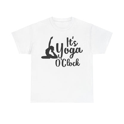 It's Yoga O'Clock T-Shirt | Yoga Lover Tee | Time to Relax | Zen Meditation Shirt