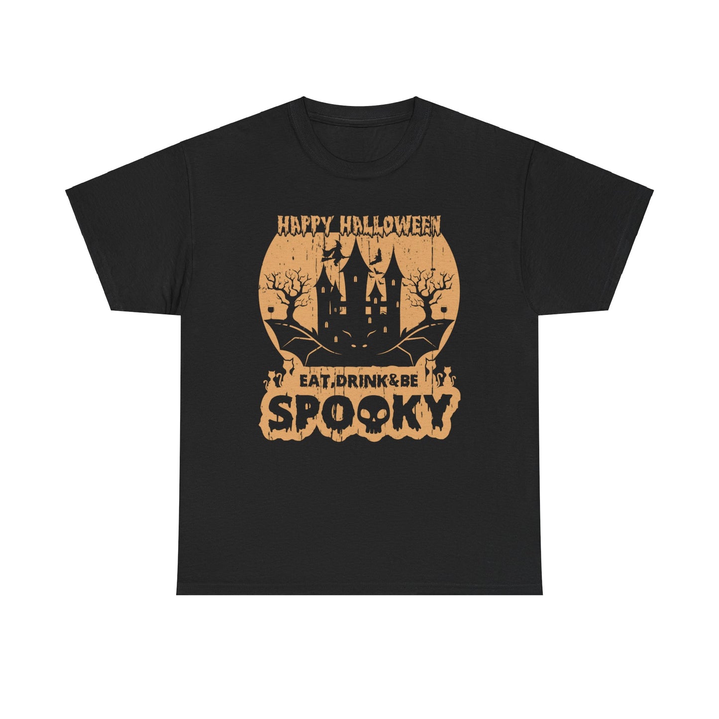 Happy Halloween Eat, Drink & Be Spooky T-Shirt - Festive Costume Tee