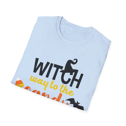 Witch Way to the Candy Halloween T-Shirt | Spooky Season Tee