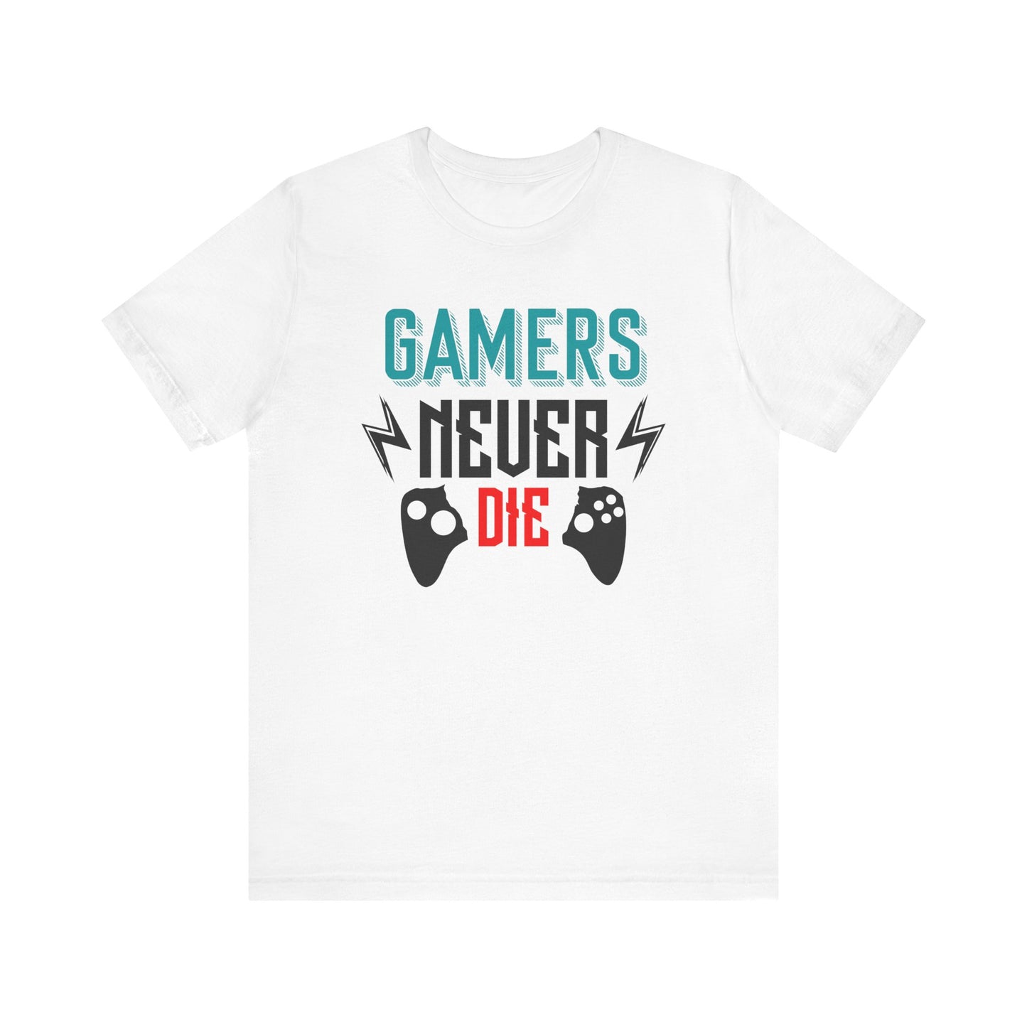 Gamers Never Die T-shirt, Gameboy Tshirt, Gaming Shirt, Game Lover Unisex Shirt, Game Passion Crewneck Shirt, Short Sleeve Tee, Gift for Him