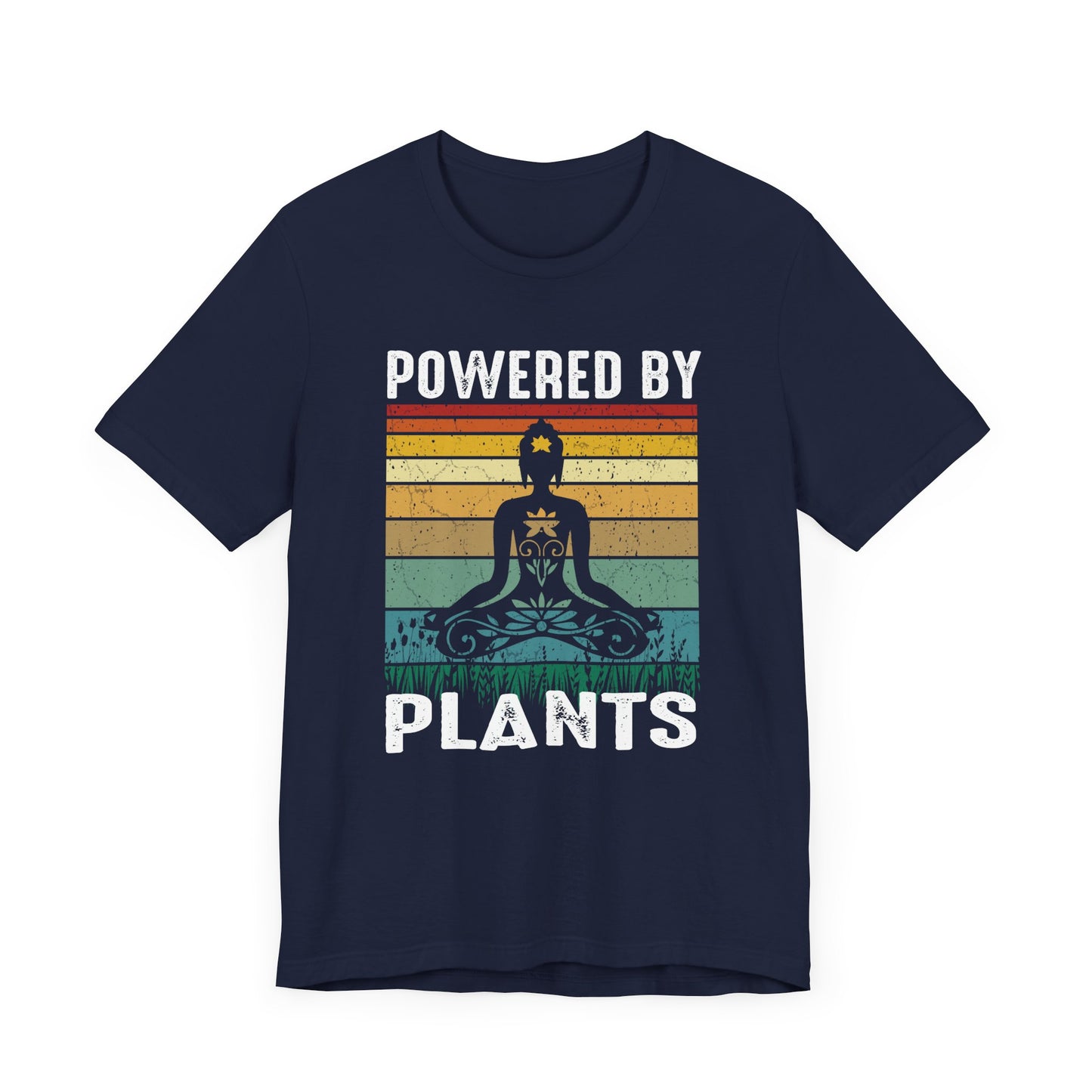 Powered By Plants T-shirt, Meditation Tshirt, Yoga Shirt, Unisex Shirt, Crewneck Shirt, Short Sleeve Tee, Gift for Him, Gift for Her