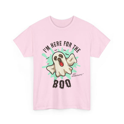 Funny Halloween T-shirt - I'm Here for the BOO - Spooky Ghost Shirt - Halloween Costume Tee