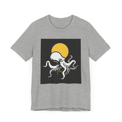 Octopus T-shirt, Deep Sea Tshirt, Dark Ocean Shirt, Unisex Shirt, Crewneck Shirt, Short Sleeve Tee, Gift for Him, Gift for Her