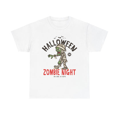 Halloween Zombie Night T-shirt - Spooky Undead Tee - Creepy Horror Shirt