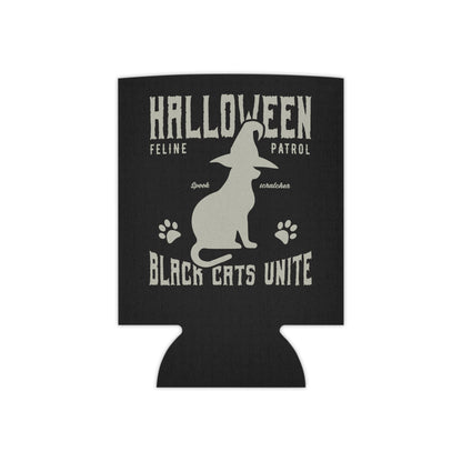 Halloween Black Cats Unite Can Cooler