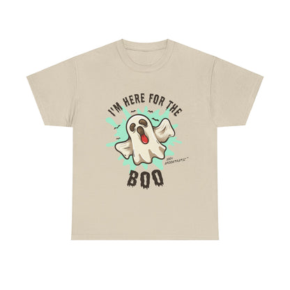 Funny Halloween T-shirt - I'm Here for the BOO - Spooky Ghost Shirt - Halloween Costume Tee