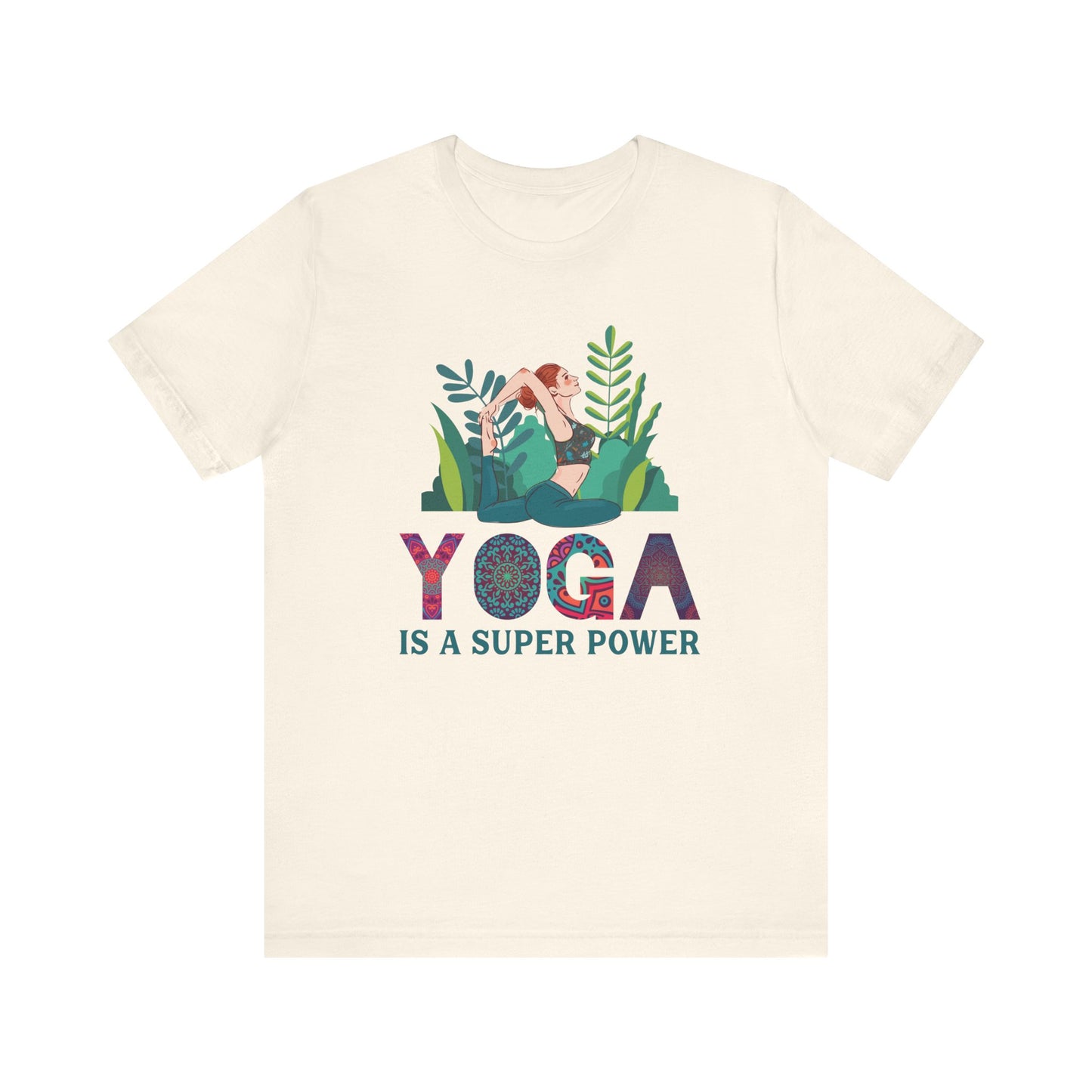 Yoga Is A Super Power T-shirt, Meditation Tshirt, Yoga Shirt, Unisex Shirt, Crewneck Shirt, Short Sleeve Tee, Gift for Him, Gift for Her