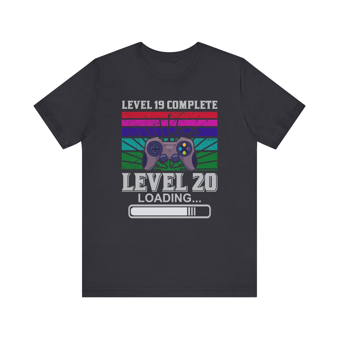 Level 19 Complete T-shirt, Gameboy Tshirt, Gaming Shirt, Game Lover Unisex Shirt, Crewneck Shirt, Short Sleeve Tee, Gift for Him