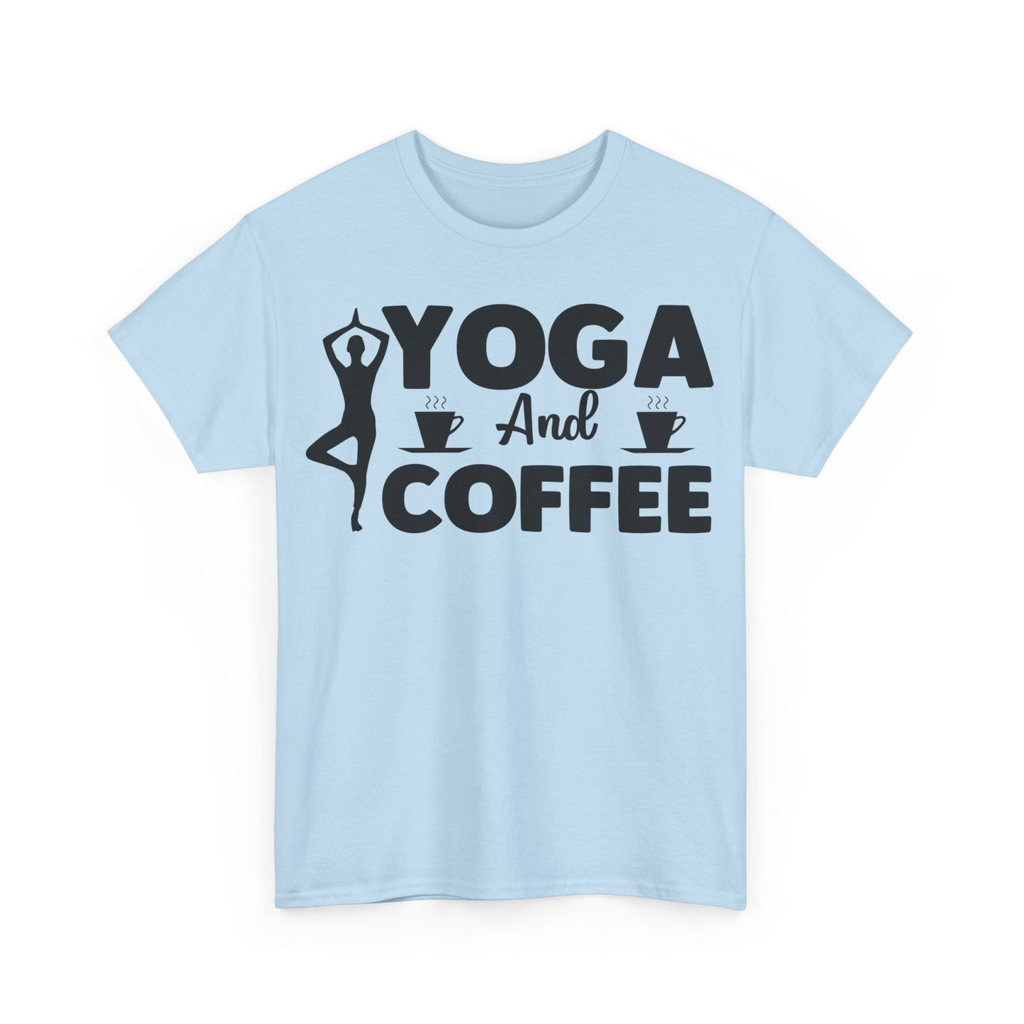 Yoga and Coffee T-Shirt | Mindfulness Tee | Caffeine Lover's Apparel