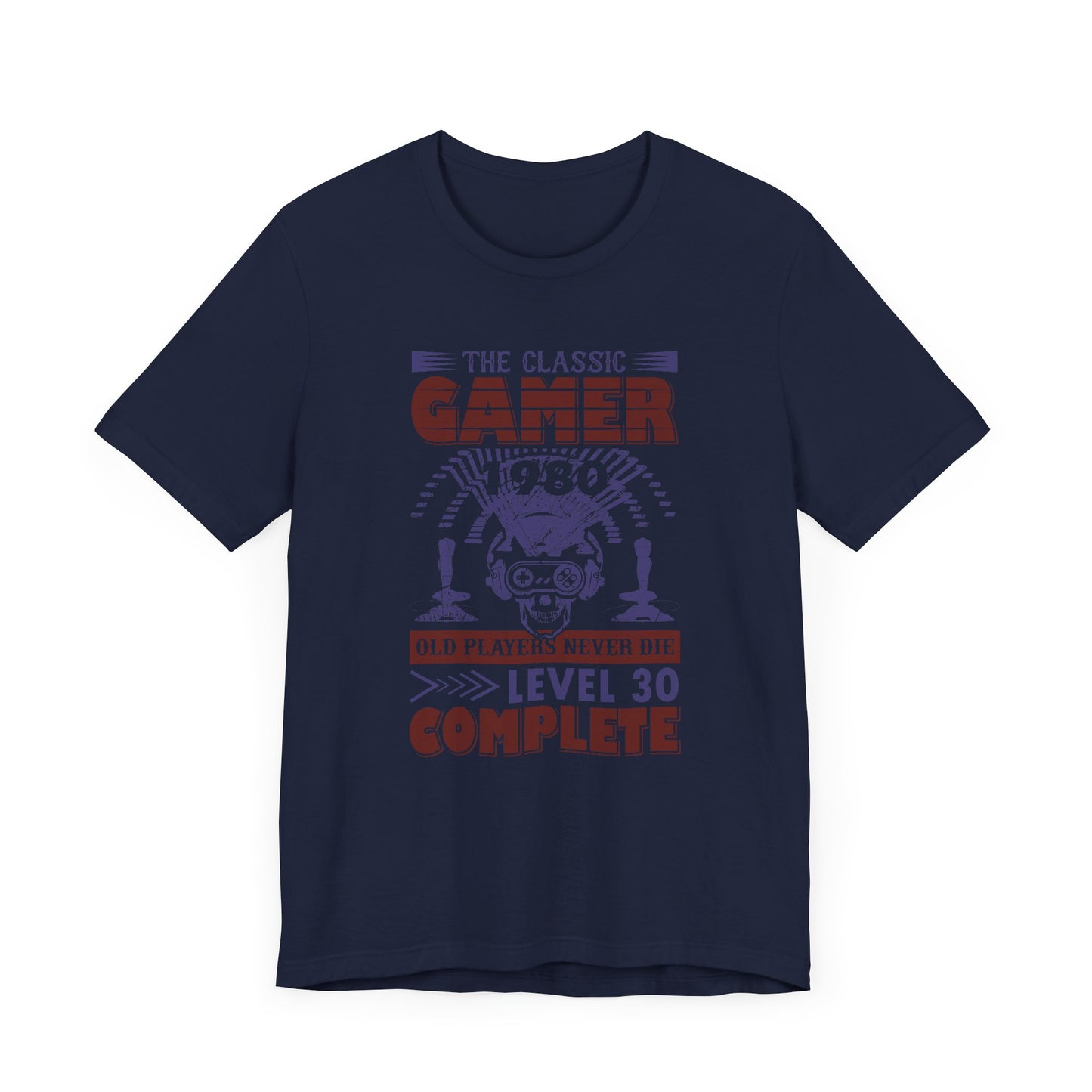 The Classic Gamer 1980 T-shirt, Gaming Tshirt, Game Lover Shirt, Classic Unisex Shirt, Crewneck Shirt, Short Sleeve Tee, Gift for Him