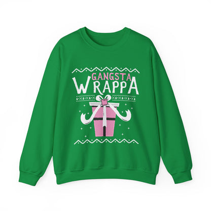 Gangsta Wrappa Gift Box Sweatshirt - Unwrap Festive Style!