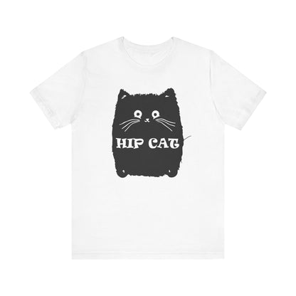 Hip Cat T-shirt, Cat Lover Tshirt, Pet Shirt, Animal Unisex Shirt, Crewneck Shirt, Short Sleeve Tee, Gift for Him, Gift for Her