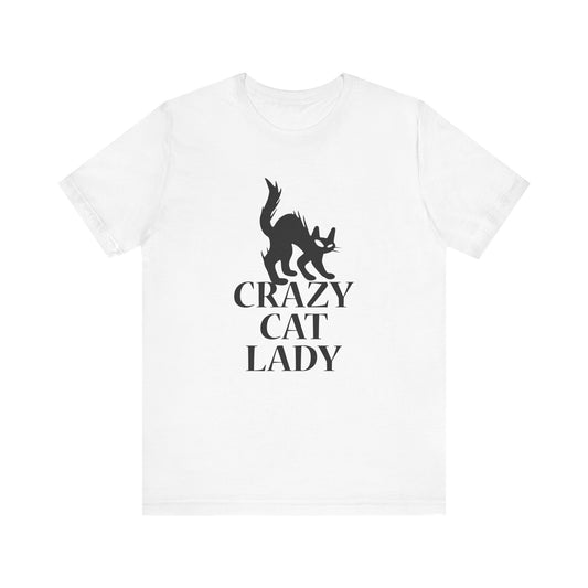 Crazy Cat T-shirt, Pussy Cat Tshirt, Cat Lover Shirt, Pet Unisex Shirt, Crewneck Shirt, Short Sleeve Tee, Gift for Him, Gift for Her