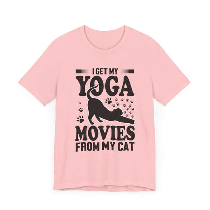 I Get My Yoga Moves From My Cat T-shirt, Cat Tshirt, Pet Shirt, Unisex Shirt, Crewneck Shirt, Short Sleeve Tee, Gift for Him, Gift for Her