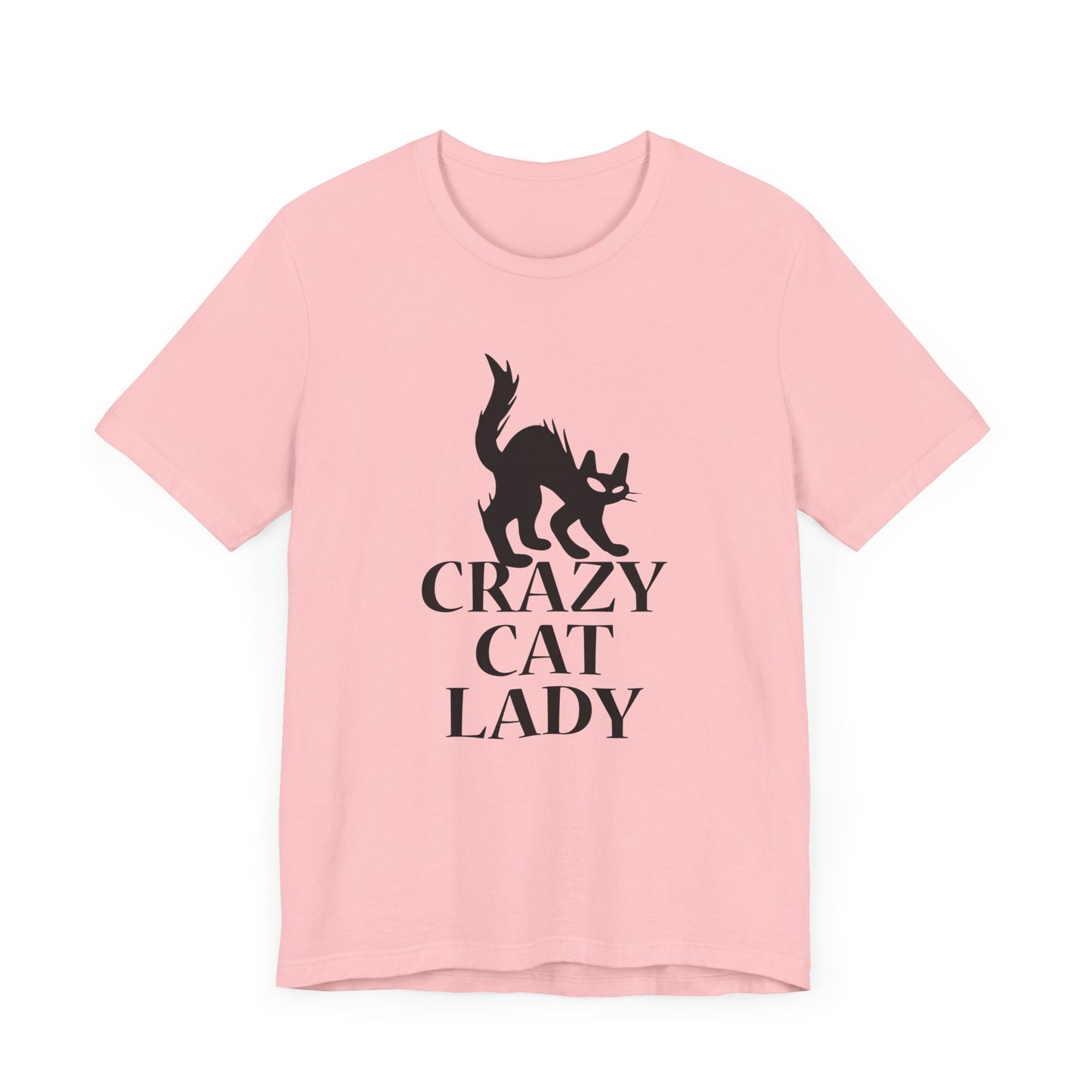 Crazy Cat T-shirt, Pussy Cat Tshirt, Cat Lover Shirt, Pet Unisex Shirt, Crewneck Shirt, Short Sleeve Tee, Gift for Him, Gift for Her